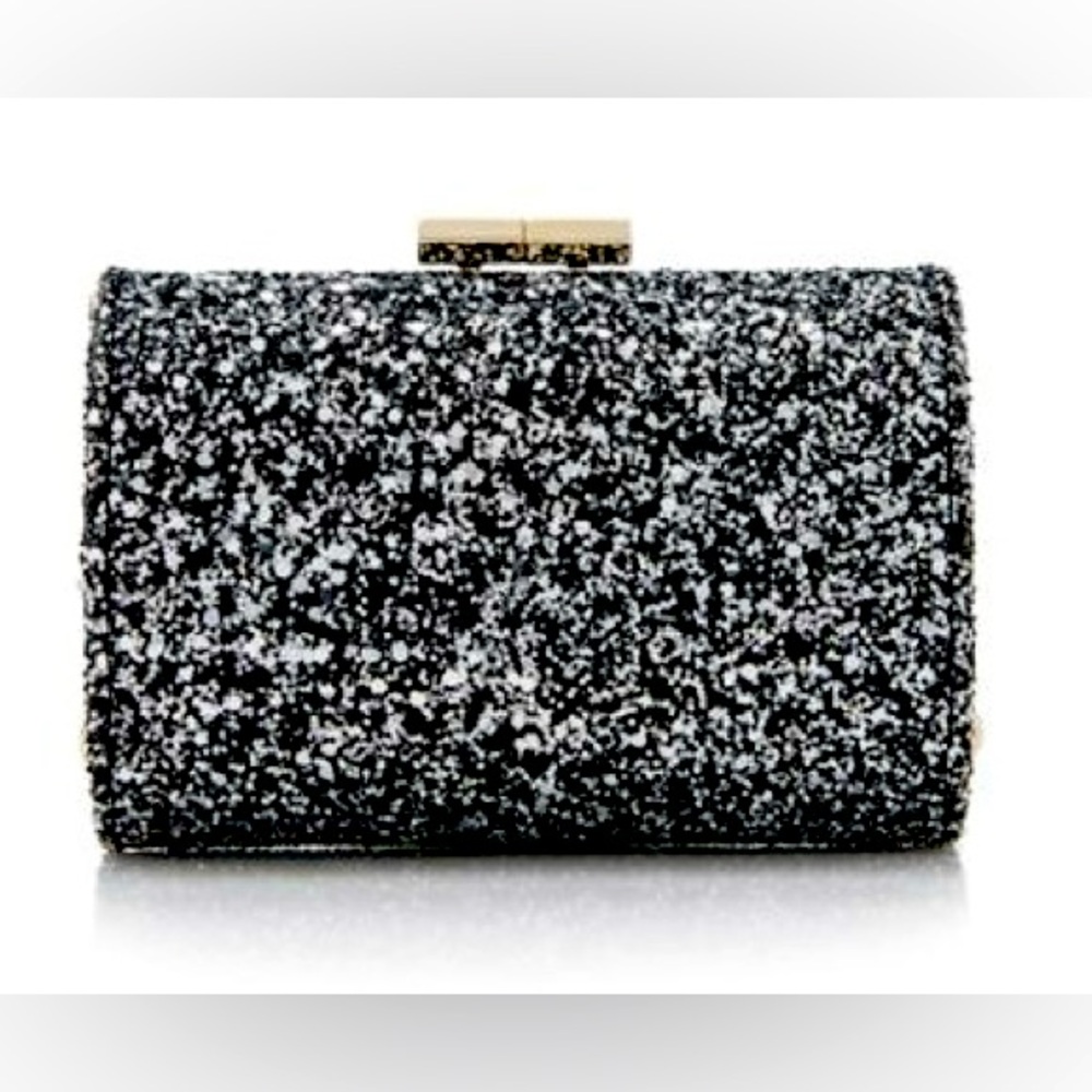 Jimmy Choo Glitter Mini Tube Clutch